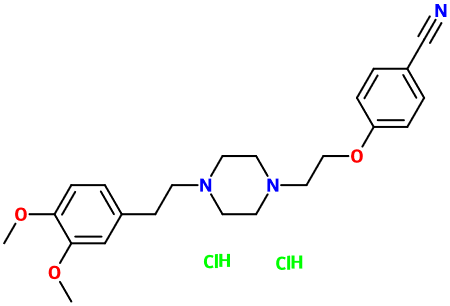 (image for) MC080255 Benzonitrile, 4-[2-[4-[2-(3,4-dimethoxyphenyl)ethyl]-1-piperazinyl]ethoxy]-, dihydrochloride